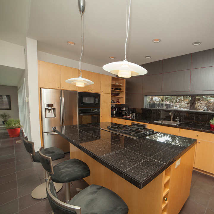 Black galaxy granite countertop