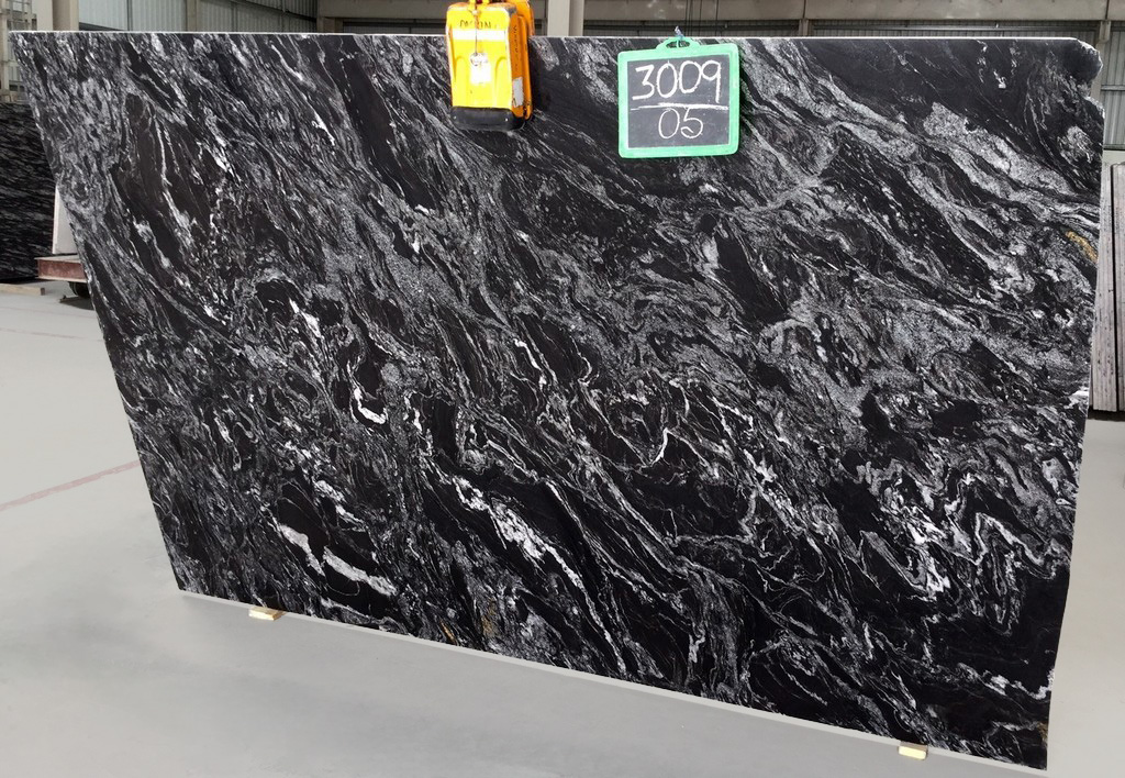 Black forest granite slab