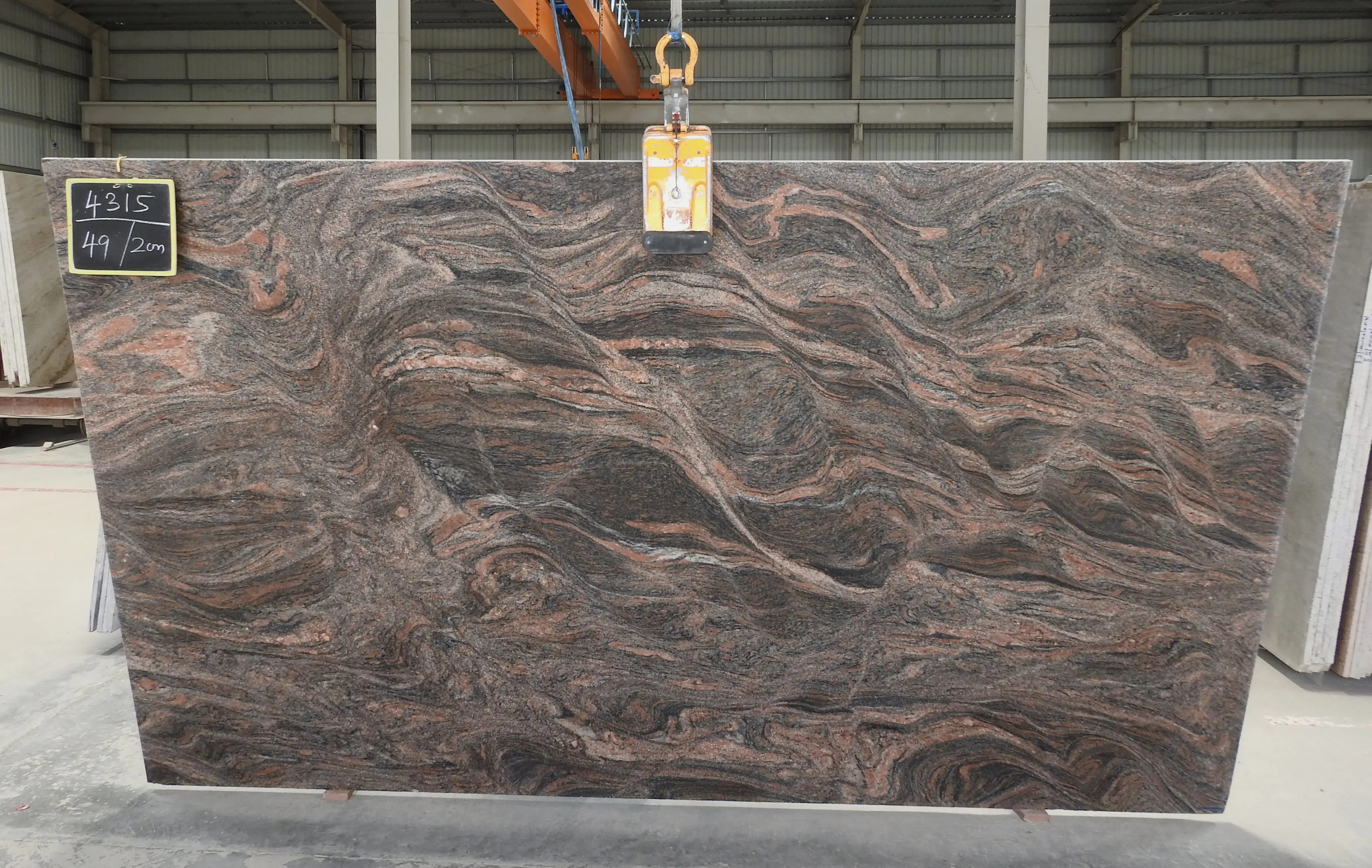 Himalayan blue gangsaw slab