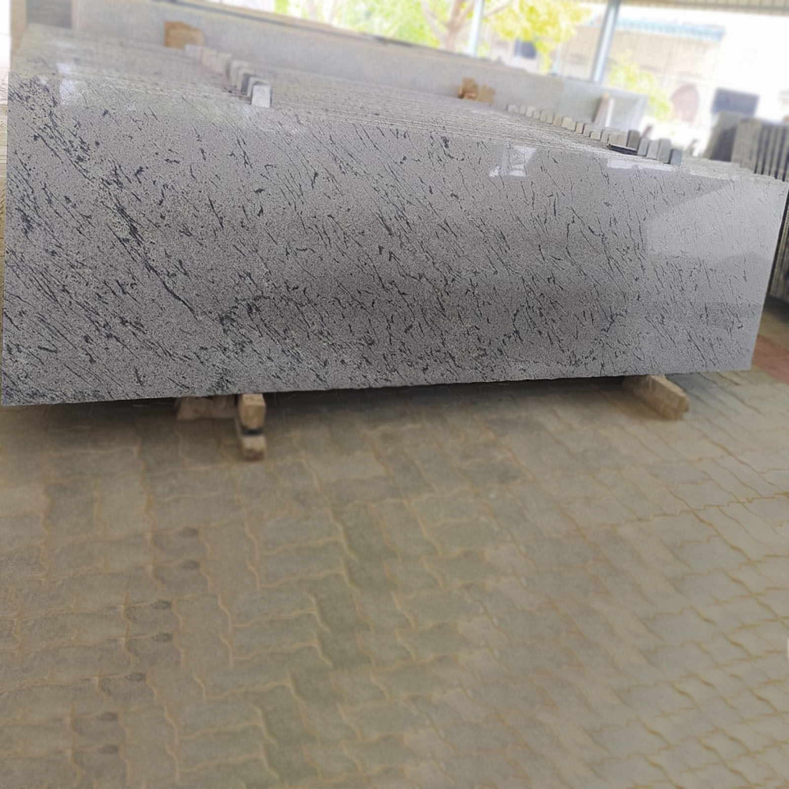 French white granite cutterslab