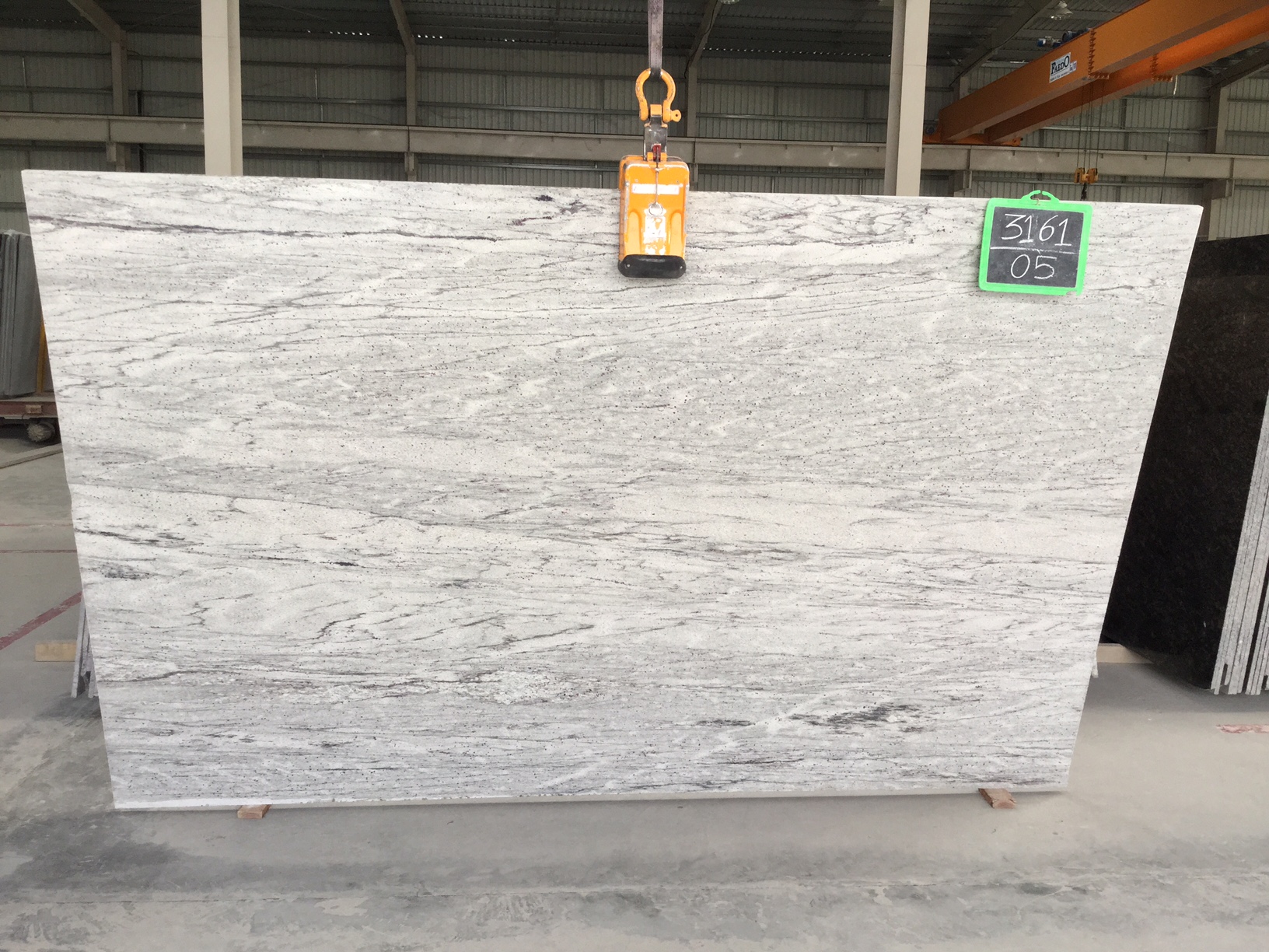 Thunder white granite gangsaw